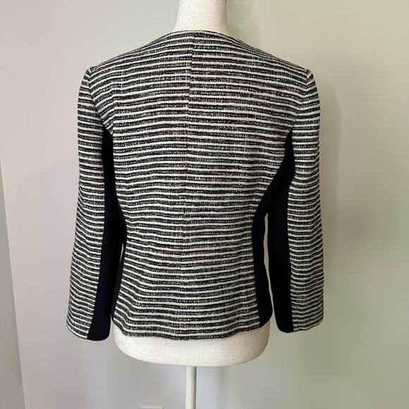 Ivanka Trump blue & white striped zip up jacket - Picture 6 of 15